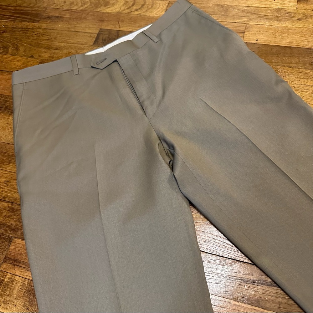 Jos A Bank Executive Collection Tan Dress Pants Tailored Fit 37 R Men's